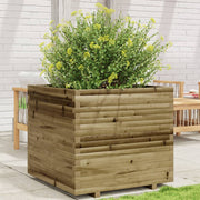 Jardinière en bois de pin imprégné 80x80x72 cm v7589 Vetonek