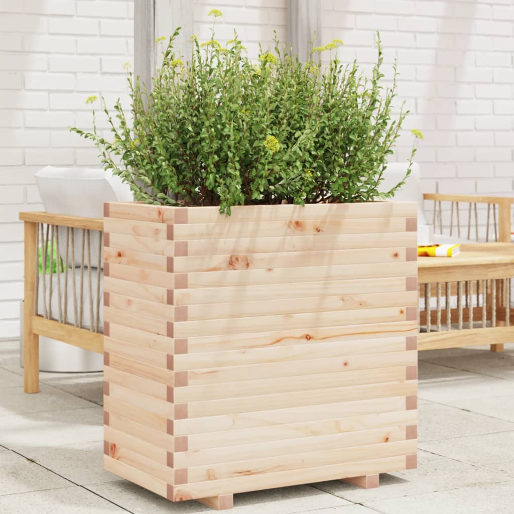 Vetonek Jardinera madera maciza de pino 70x40x72 cm