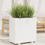 Jardinière en pin blanc massif 70x40x72 cm v7602 Vetonek