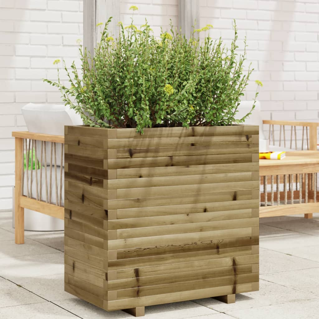 Jardinière en bois de pin imprégné 70x40x72 cm v7633 Vetonek