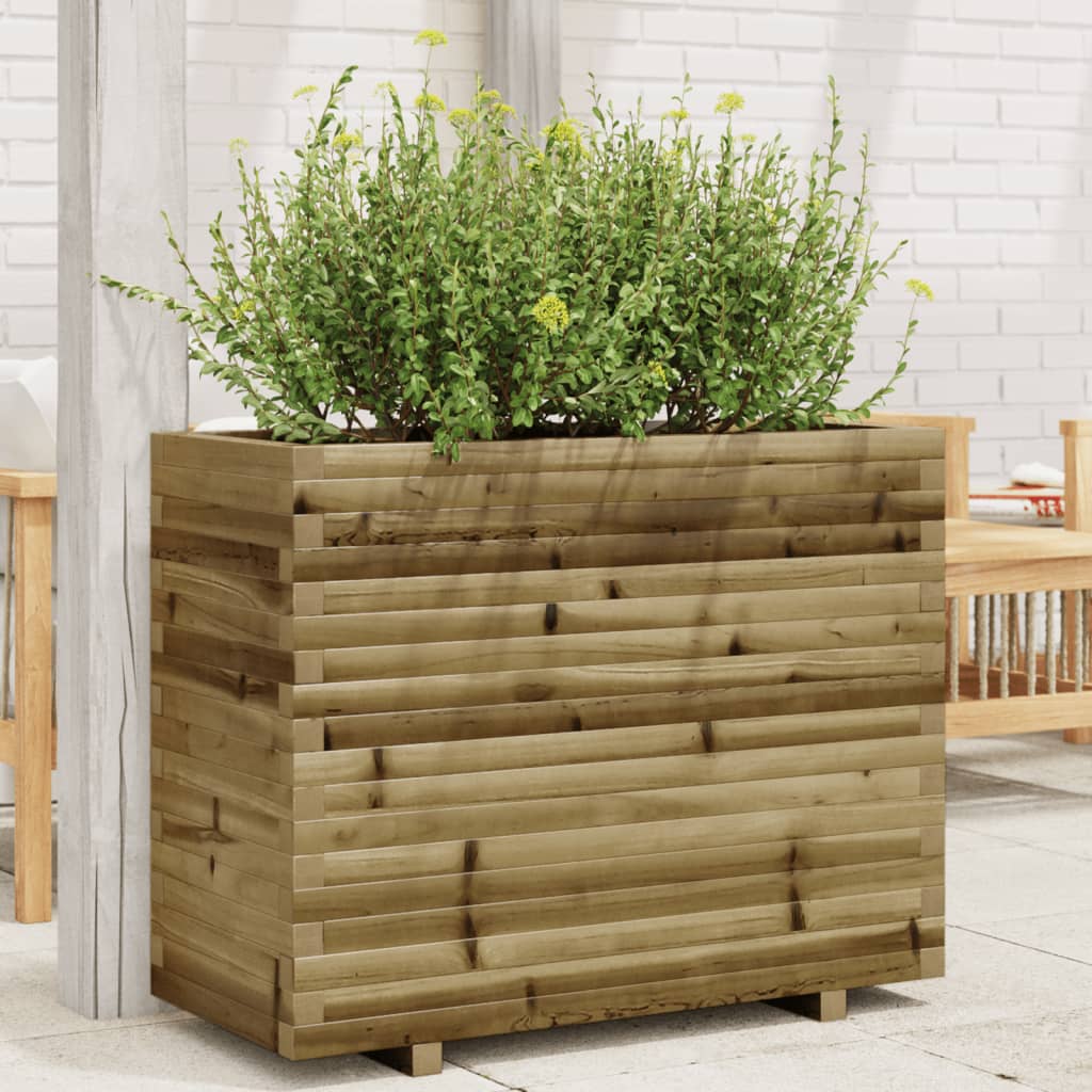 Jardinière en bois de pin imprégné 90x40x72 cm v7688 Vetonek