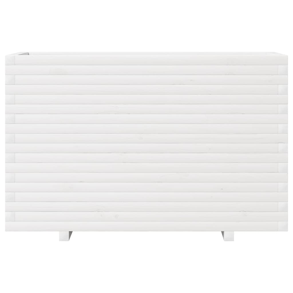 Jardinière en pin blanc massif 110x40x72 cm V7701 Vetonek
