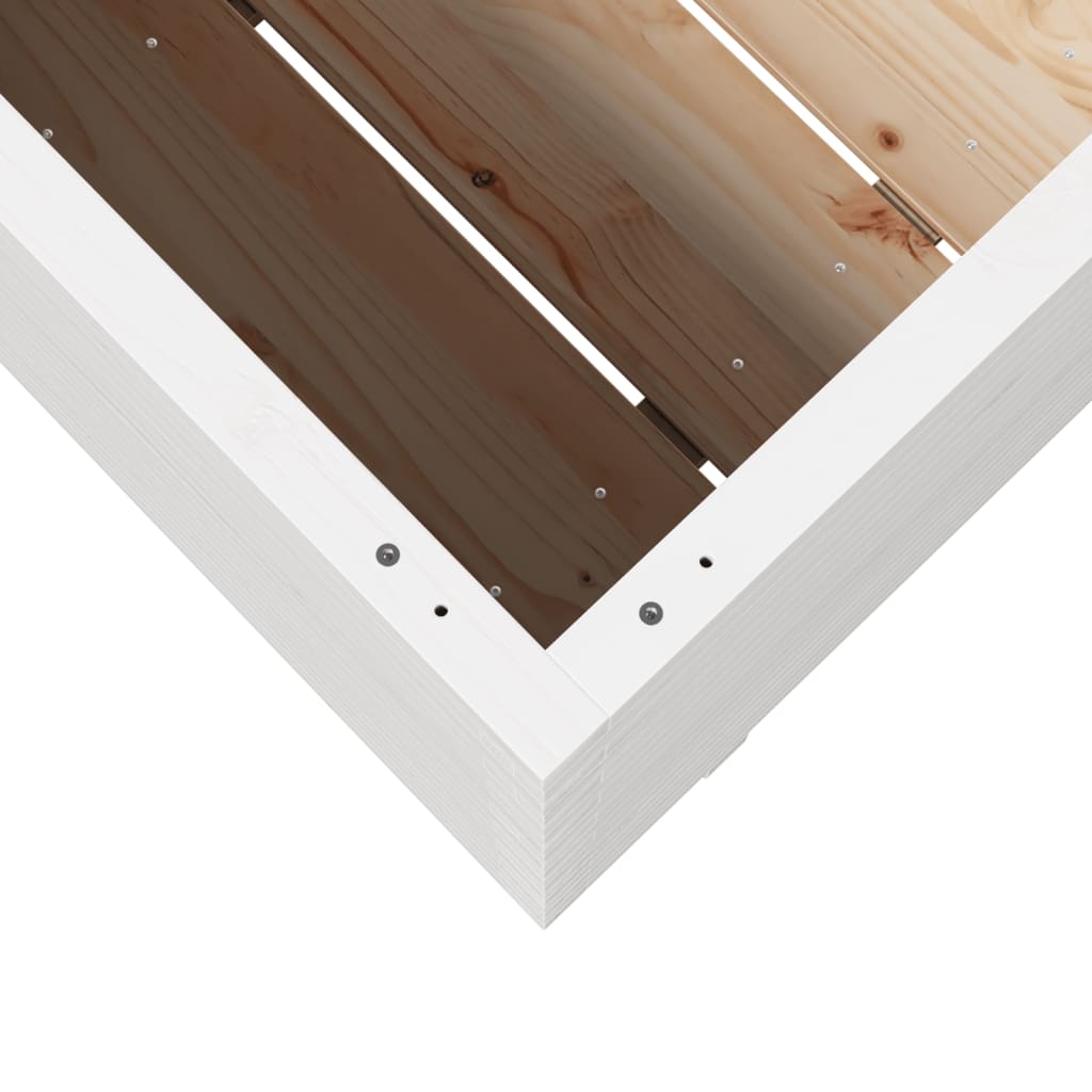 Jardinière en pin blanc massif 110x40x72 cm V7701 Vetonek