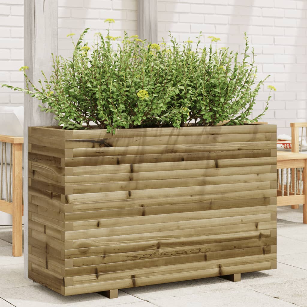 Jardinière en bois de pin imprégné 110x40x72 cm v7732 Vetonek