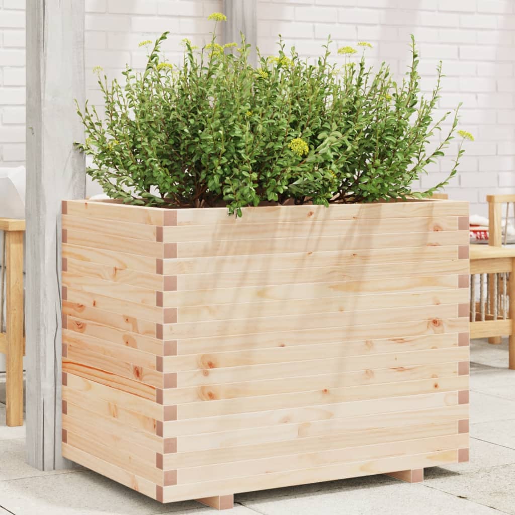 Vetonek Jardinera madera maciza de pino 90x60x72 cm