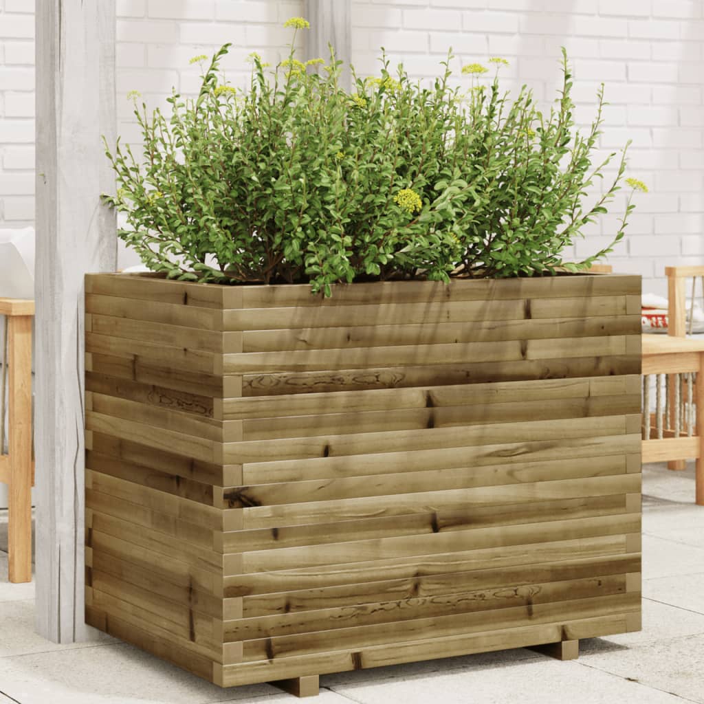 Vetonek Jardinera madera de pino impregnada 90x60x72 cm