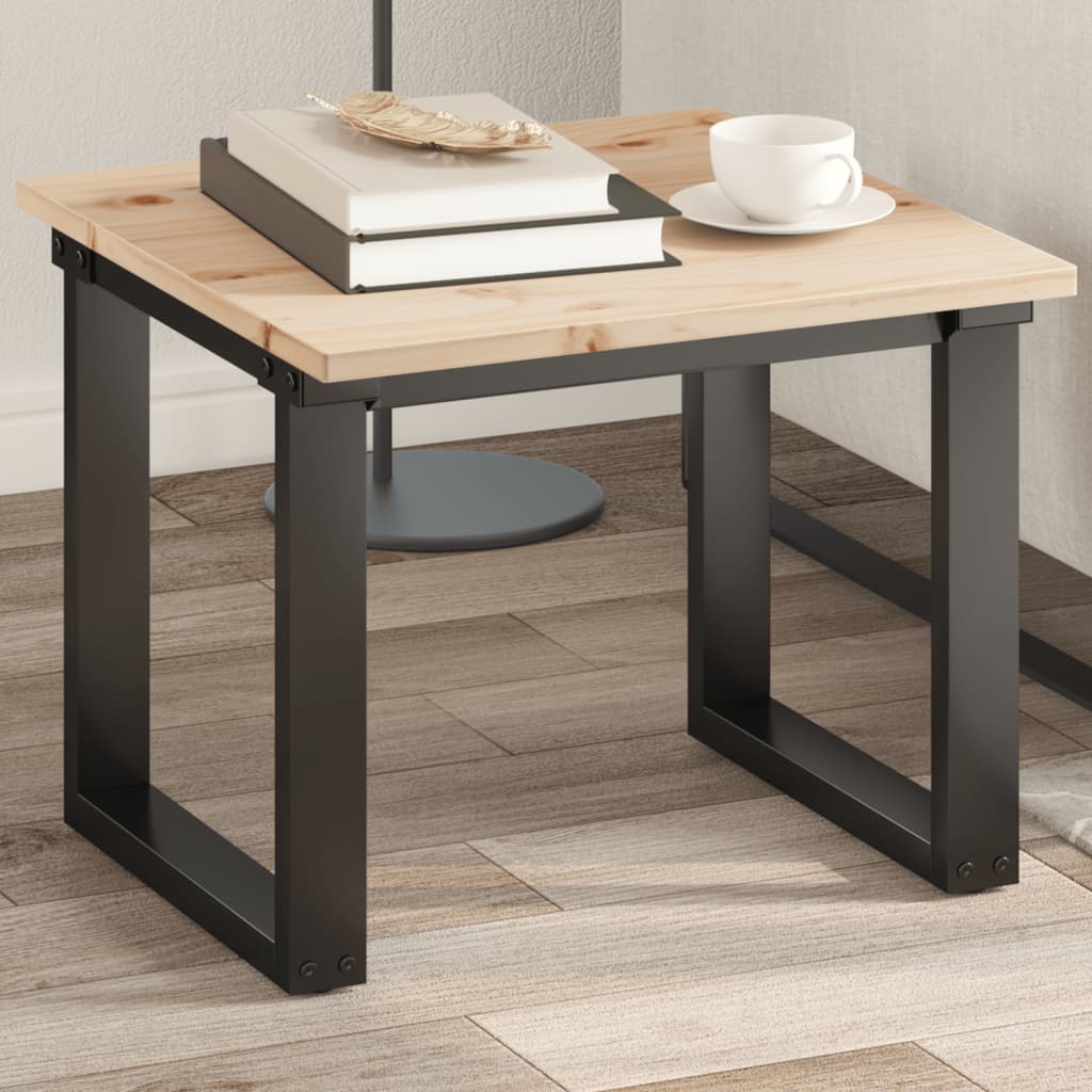 Vetonek Tablero de mesa cuadrado madera maciza de pino 50x50x1,7 cm