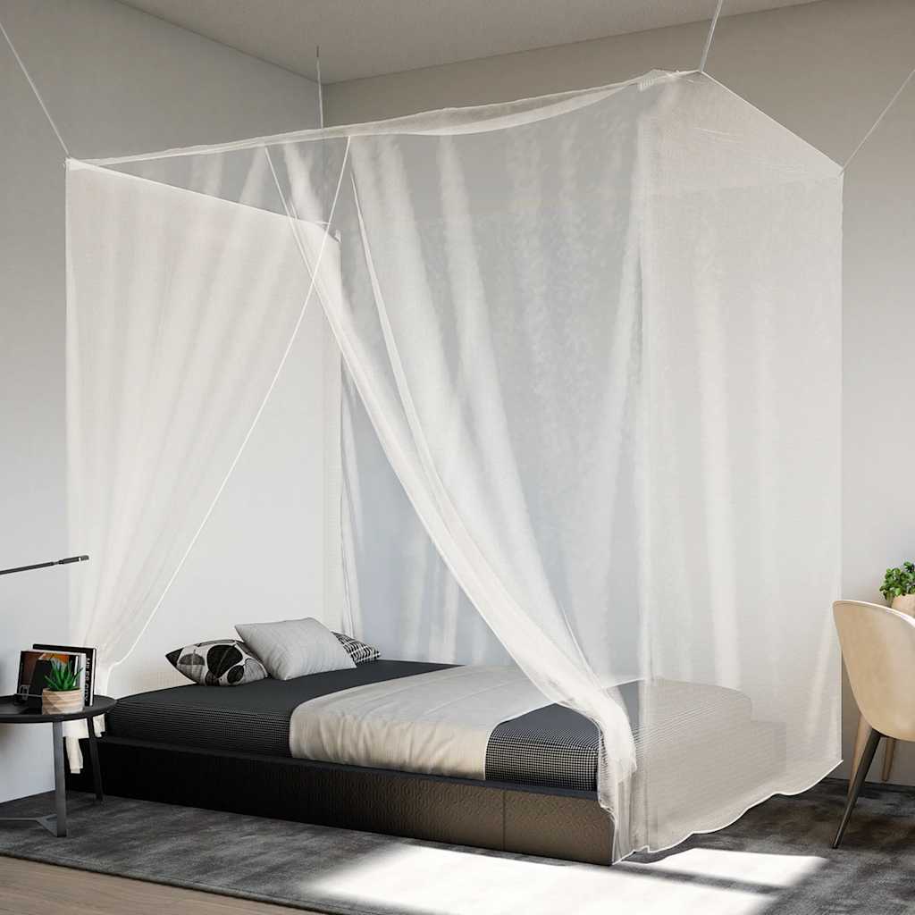 Vetonek Mosquitera colgante 156 malla blanca 220x100x150 cm