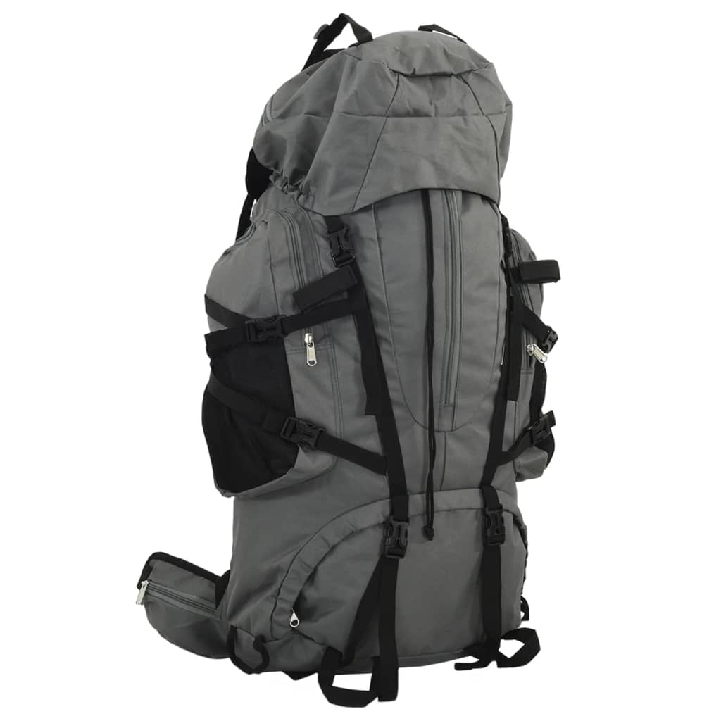 Vetonek Mochila de senderismo tela oxford gris 60 l