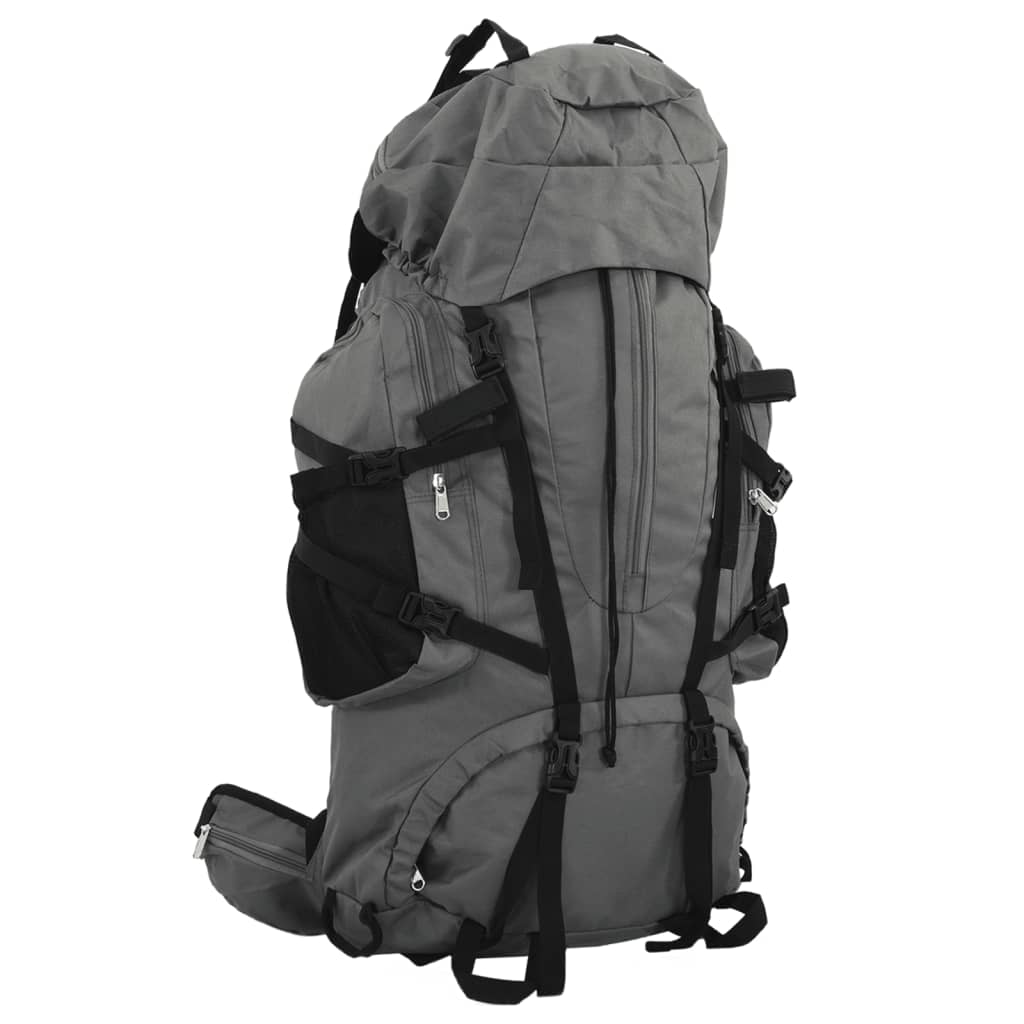 Vetonek Mochila de senderismo tela oxford gris 80 l