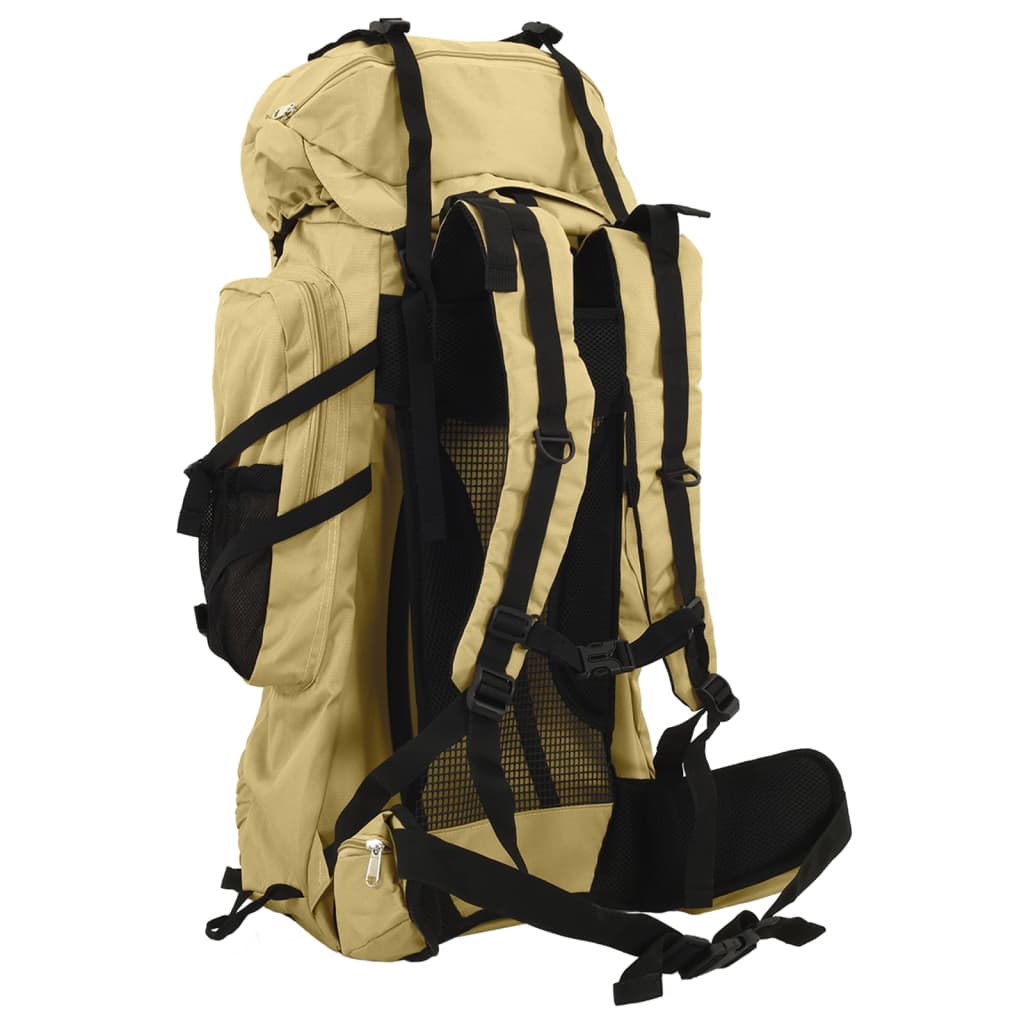 Mochila de senderismo tela oxford caqui 80 l