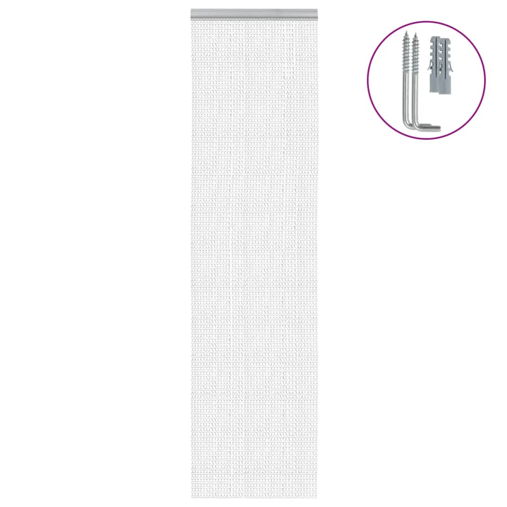 Vetonek Mosquitera de cadena para puerta aluminio 56x186 cm