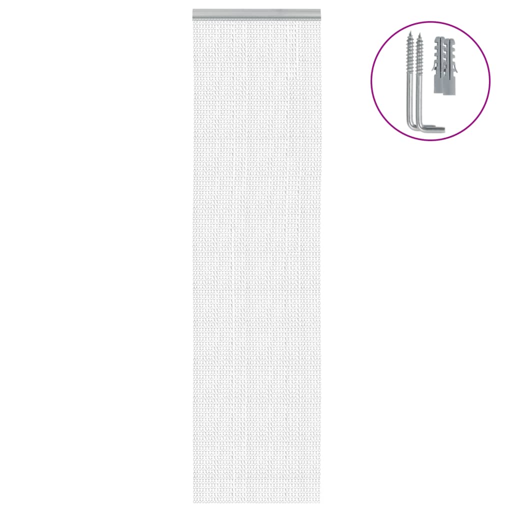 Vetonek Mosquitera de cadena para puerta aluminio 56x202 cm