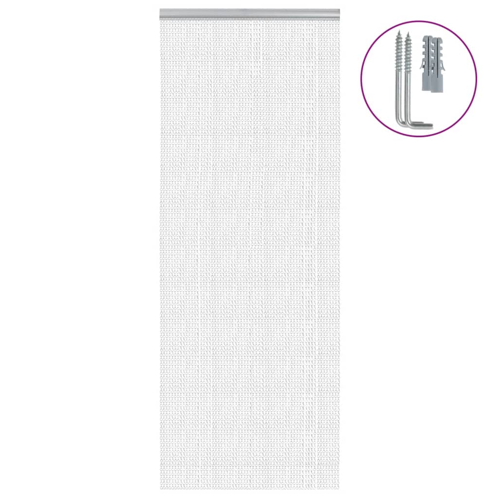 Vetonek Mosquitera de cadena para puerta aluminio 80x212 cm