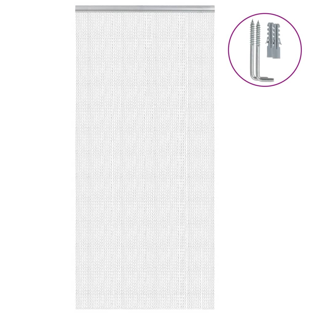 Vetonek Mosquitera de cadena para puerta aluminio 100x200 cm