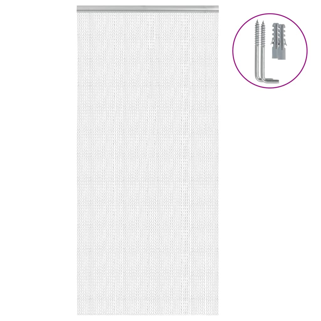 Vetonek Mosquitera de cadena para puerta aluminio 100x212 cm