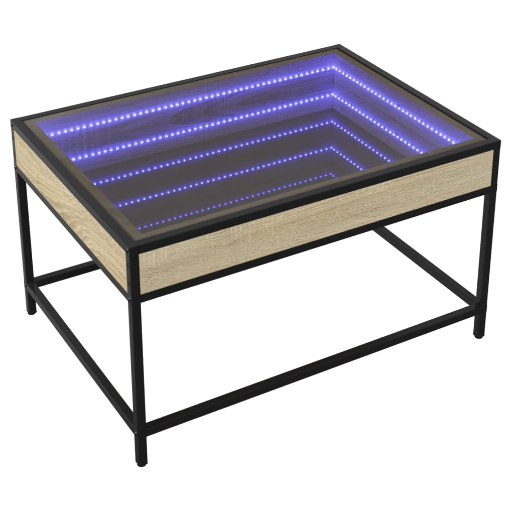 Center table with infinity led oak Sonoma 70x50x41 cm