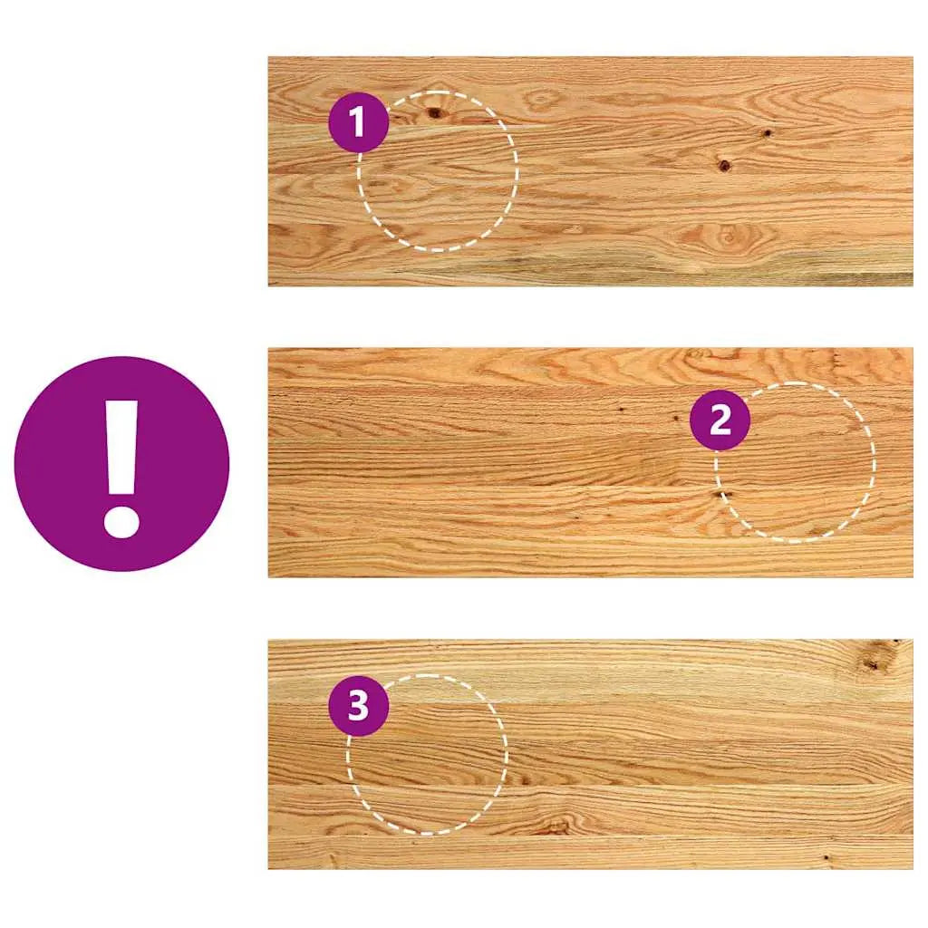 Marches d'escalier 4 pcs en bois massif chêne marron clair V9834 Vetonek