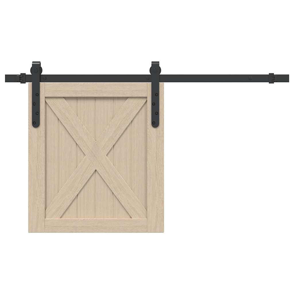 Vetonek Kit de puerta corredera de armario acero carbono 91 cm