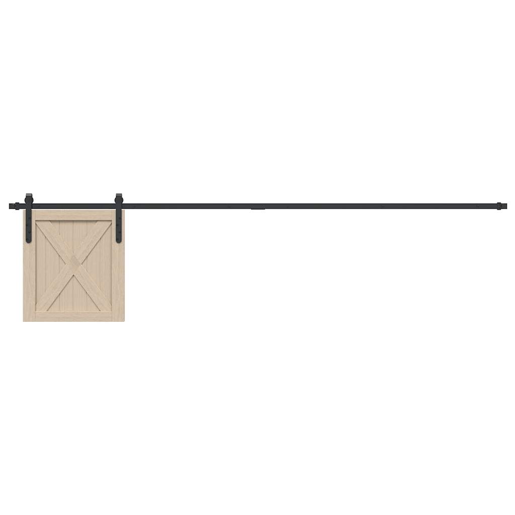 Vetonek Kit de puerta corredera de armario acero carbono 213 cm