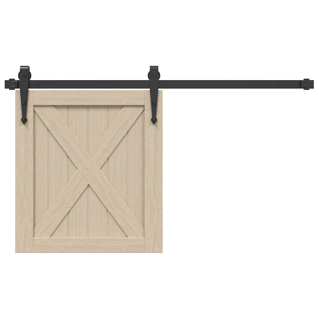 Vetonek Kit de puerta corredera de armario acero carbono 91 cm