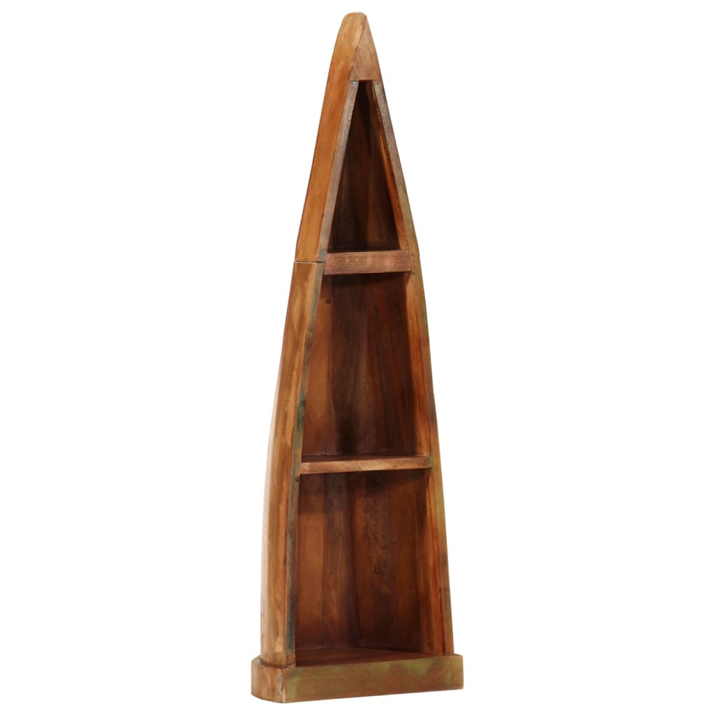 Vetonek Estantería barca madera maciza reciclada 39x27x127 cm