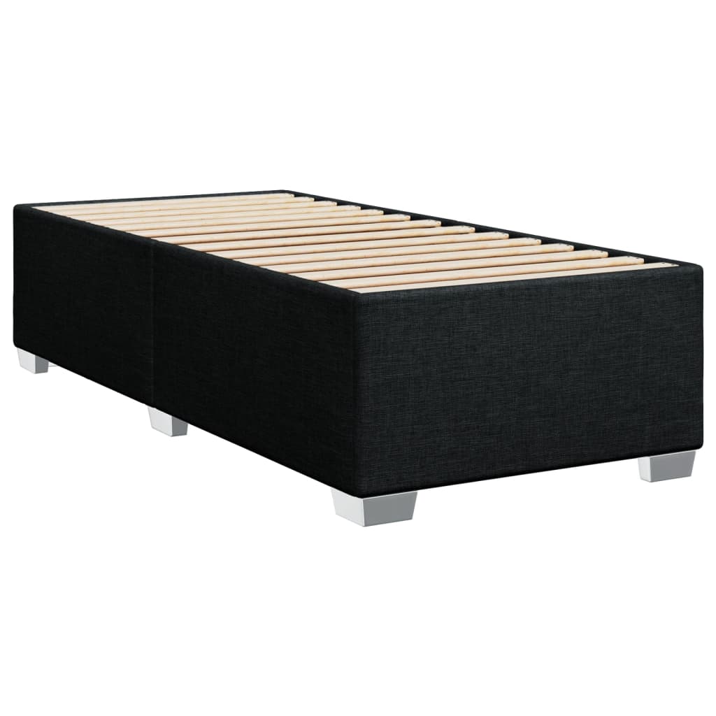 Estructura de cama sin colchón tela negro 90x190 cm v3205 - Vetonek
