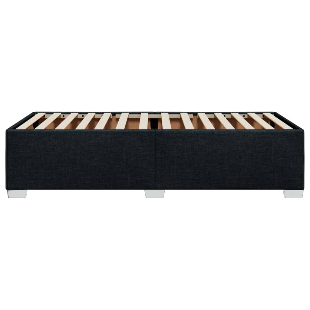 Estructura de cama sin colchón tela negro 90x190 cm v3205 - Vetonek