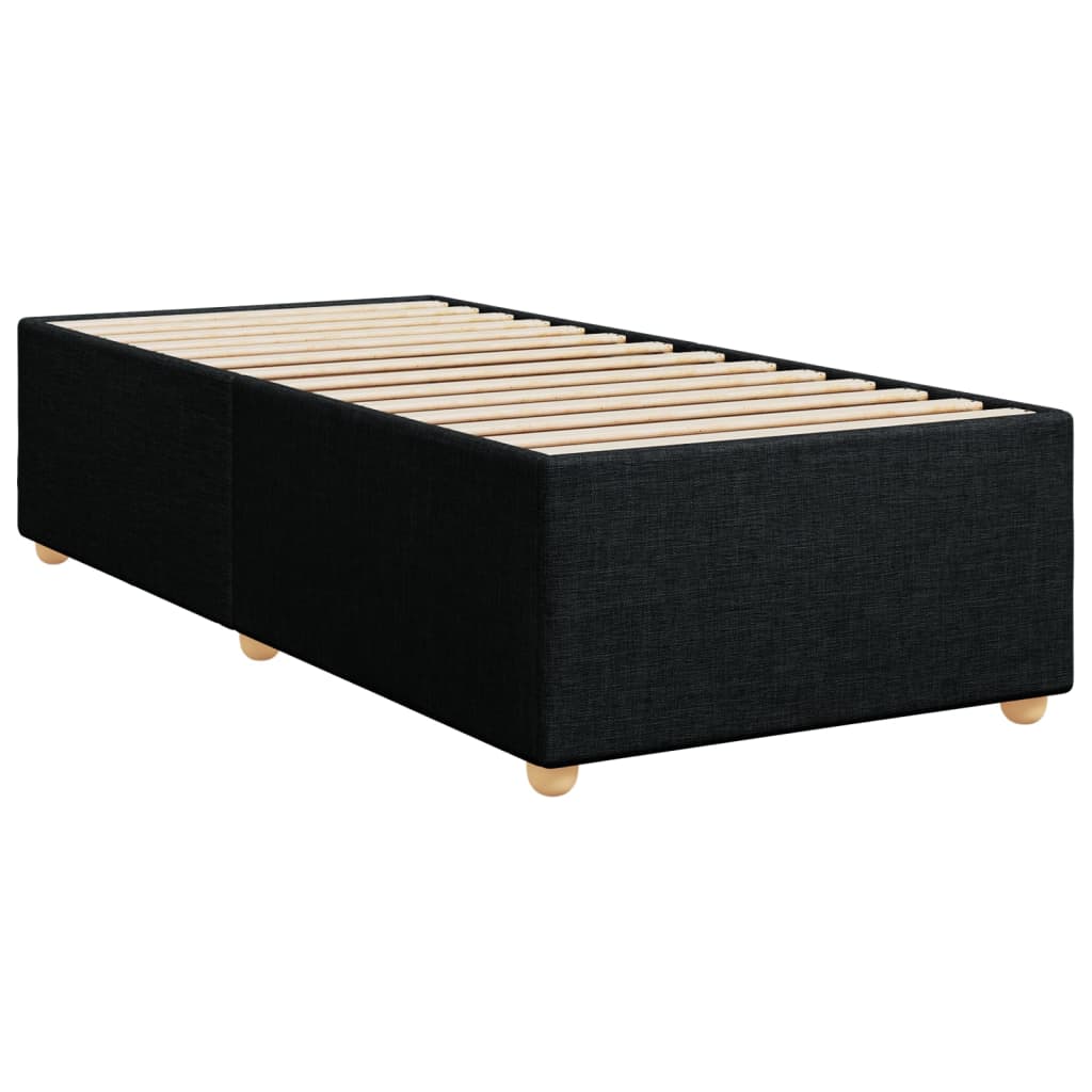 Estructura de cama sin colchón tela negro 90x190 cm v5780 - Vetonek