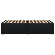 Estructura de cama sin colchón tela negro 90x190 cm v5780 - Vetonek