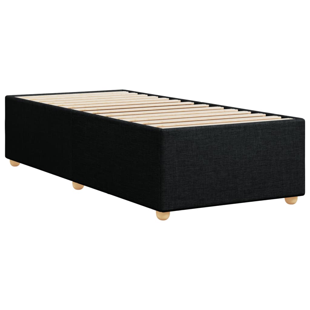 Estructura de cama sin colchón tela negro 90x190 cm v5780 - Vetonek