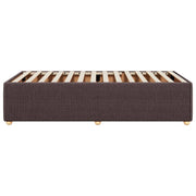 Estructura de cama sin colchón tela marrón oscuro 90x190 cm v7852 - Vetonek