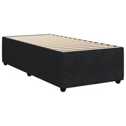 Estructura de cama sin colchón terciopelo negro 90x190 cm v8606 - Vetonek