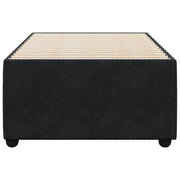 Estructura de cama sin colchón terciopelo negro 90x190 cm v8606 - Vetonek