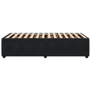 Estructura de cama sin colchón terciopelo negro 90x190 cm v8606 - Vetonek