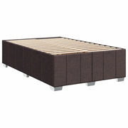 Cama box spring con colchón tela marrón oscuro 120x190 cm V2064 Vetonek