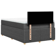 Cama box spring con colchón tela gris oscuro 120x190 cm V5713 Vetonek