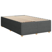 Cama box spring con colchón tela gris oscuro 120x190 cm V5713 Vetonek