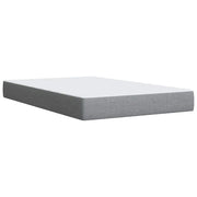 Cama box spring con colchón tela gris claro 120x190 cm V5775 Vetonek