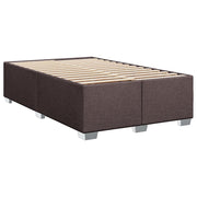 Cama box spring con colchón tela marrón oscuro 120x190 cm V3190 Vetonek