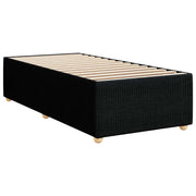 Cama box spring con colchón tela negro 80x200 cm V7609 Vetonek
