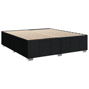 Cama box spring con colchón tela negro 200x200 cm V9526 Vetonek