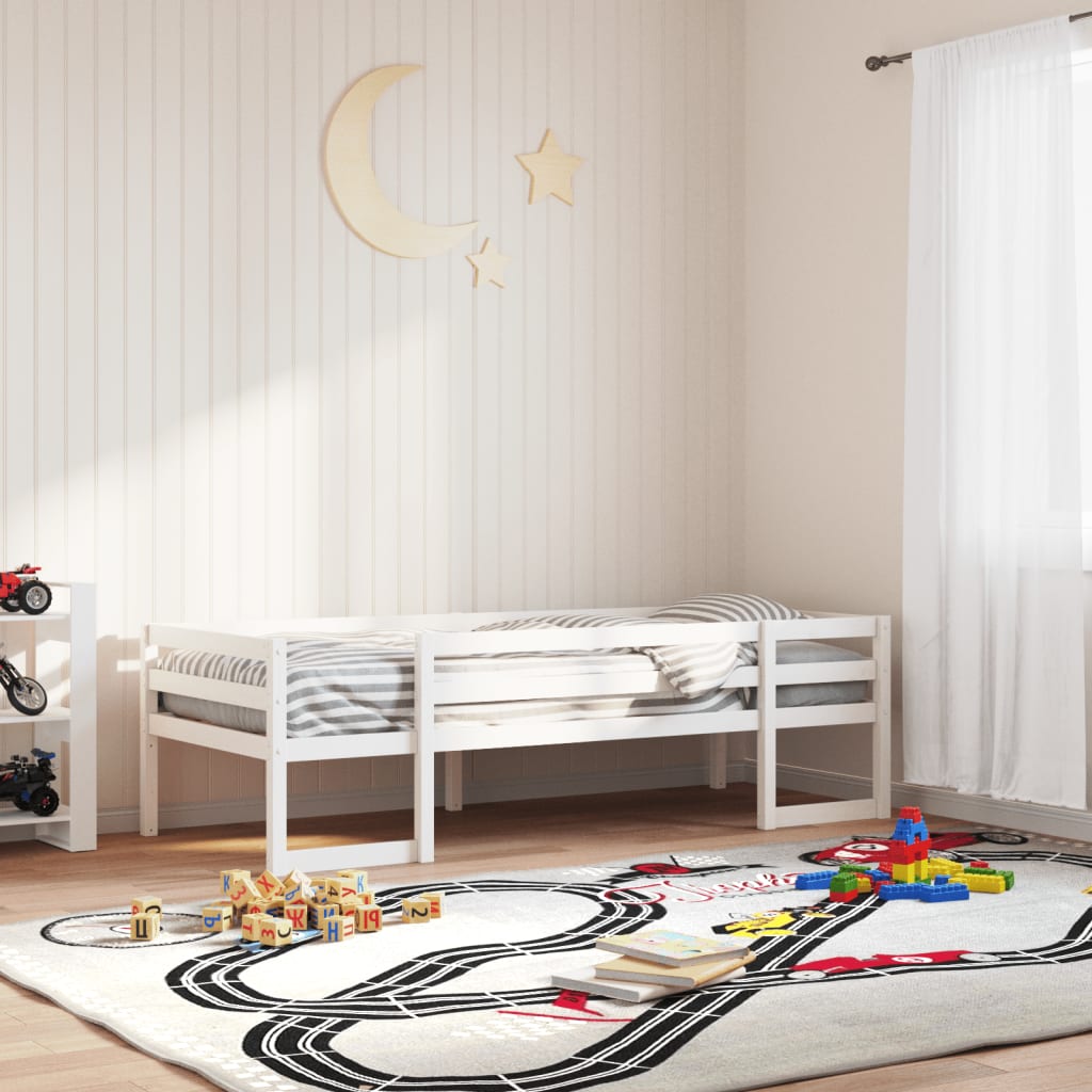 Vetonek Estructura de cama para niños madera de pino blanco 80x200 cm