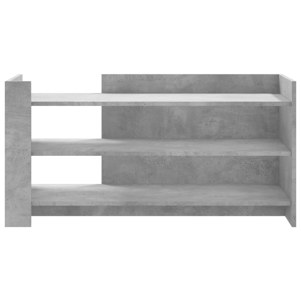 Mesa de centro madera de ingeniería gris hormigón 100x50x50 cm V49