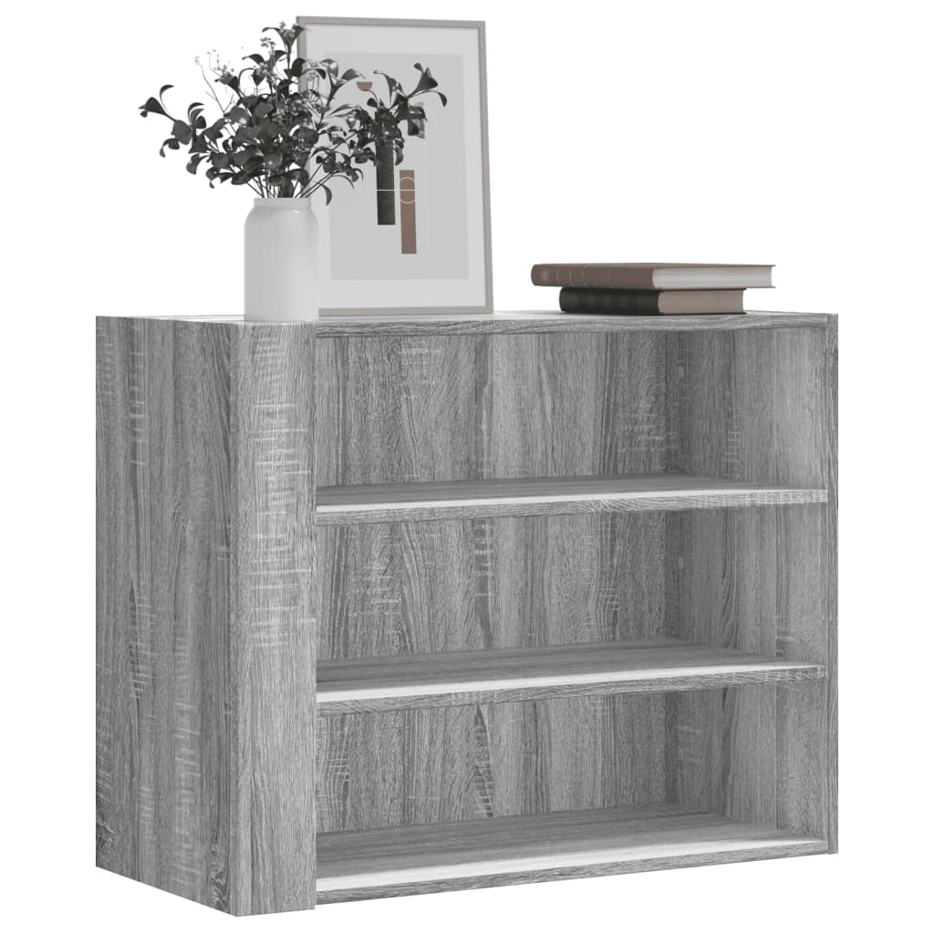 Vetonek Armario de pared madera de ingeniería gris Sonoma 75x35x60 cm