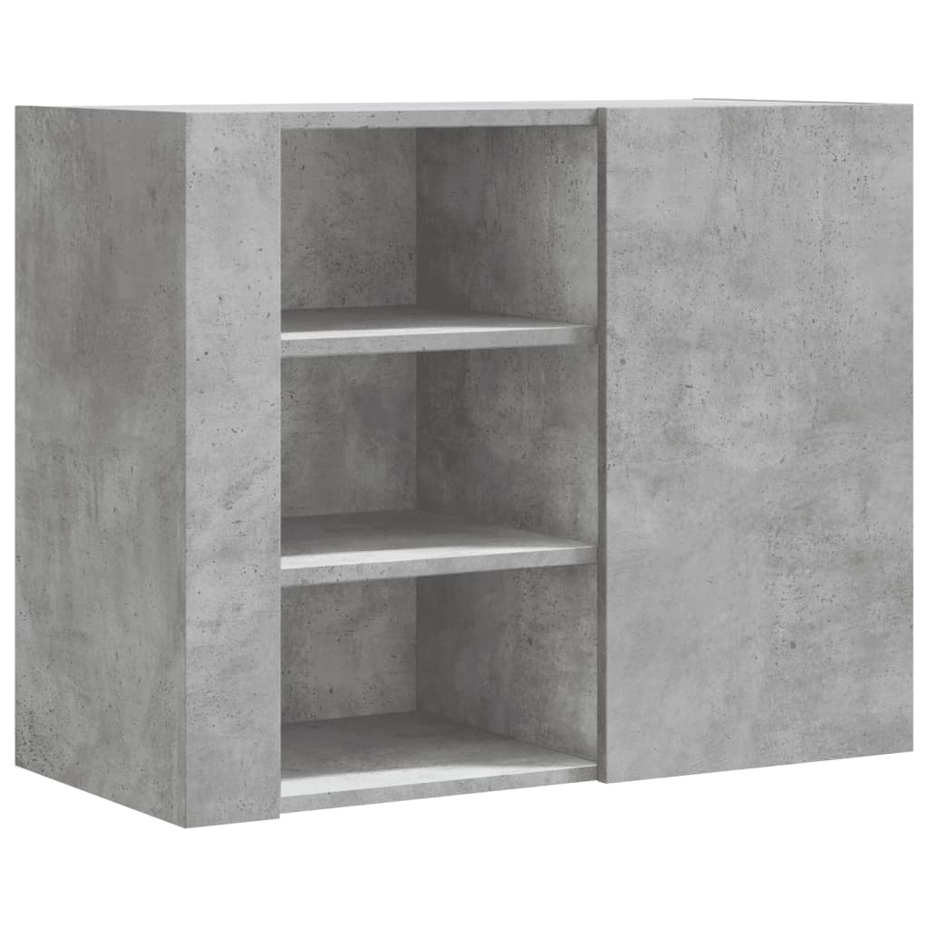 Mueble de pared madera sintetizada Nexus gris hormigón 75x35x60 cm - Vetonek