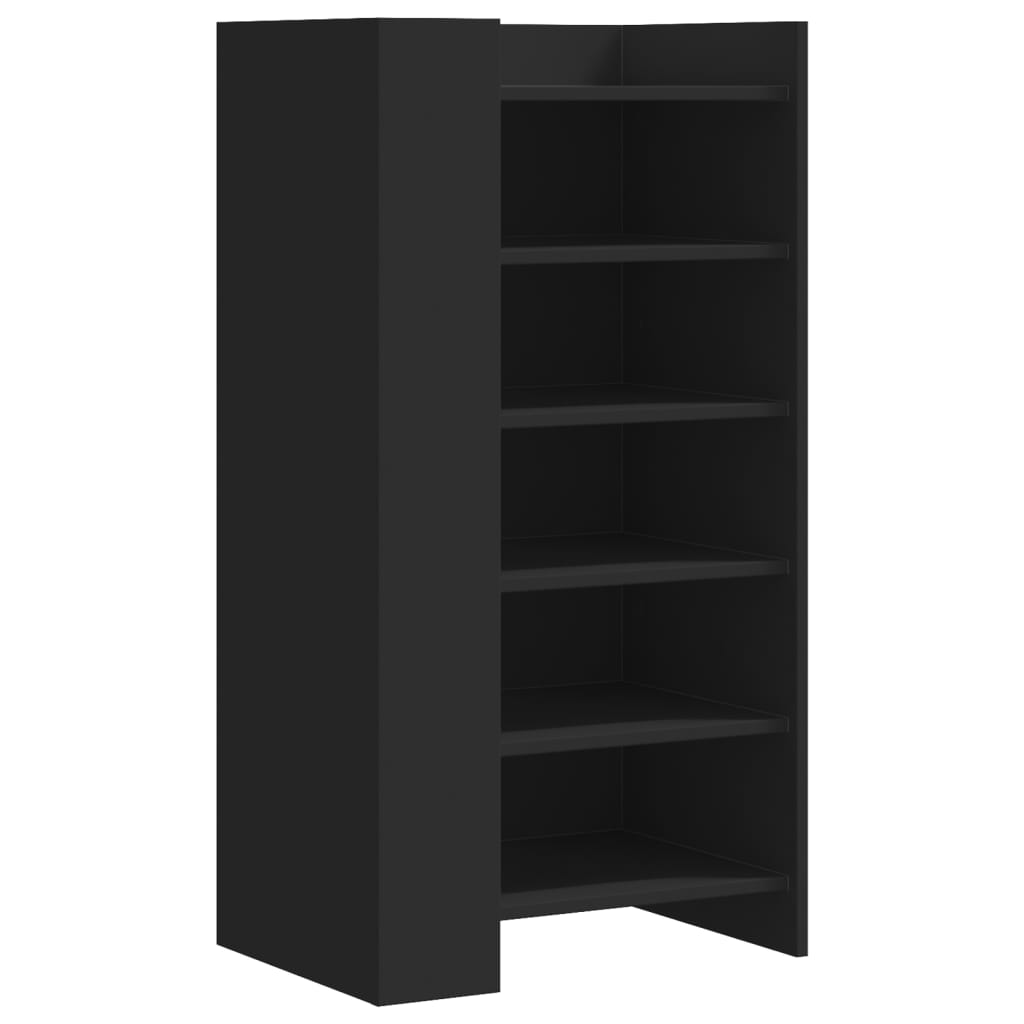 Mueble zapatero madera de ingeniería negro 52x37,5x100 cm - Vetonek