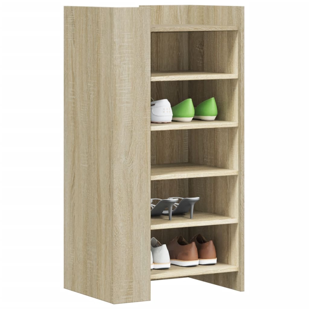 Vetonek Mueble zapatero madera ingeniería roble Sonoma 52x37,5x100 cm