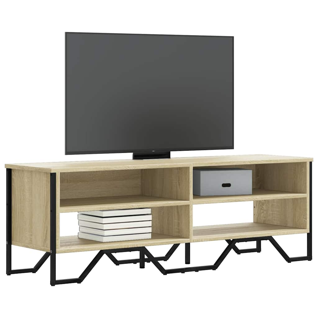 Vetonek Mueble de TV madera de ingeniería roble Sonoma 122x34x41 cm