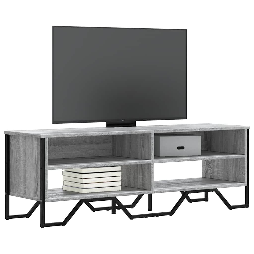 Vetonek Mueble de TV madera de ingeniería gris sonoma 122x34x41 cm